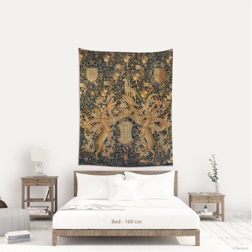 Medieval Art for Wall Decor Large Textile Printed for Wall - Etsy