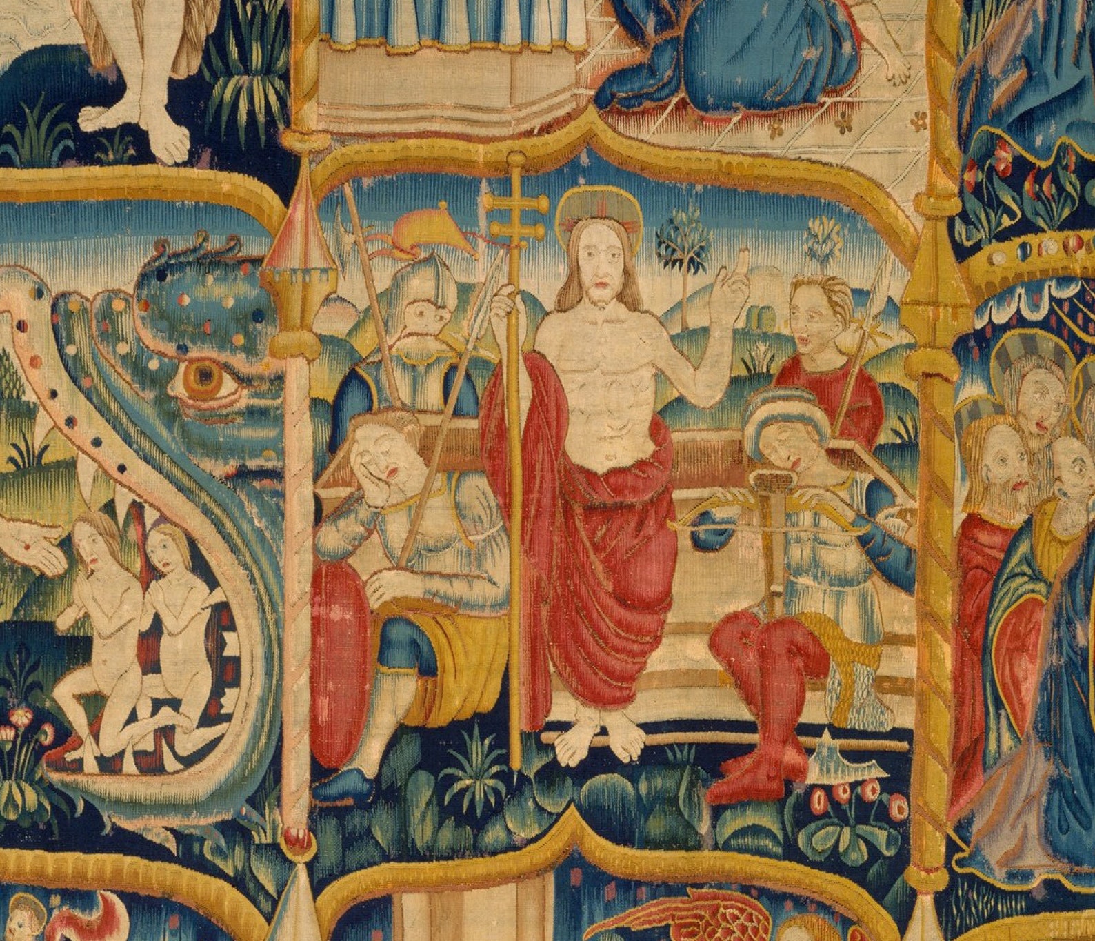 Medieval Religious Tapestry Depicting the Apostles Creed.  Etsy