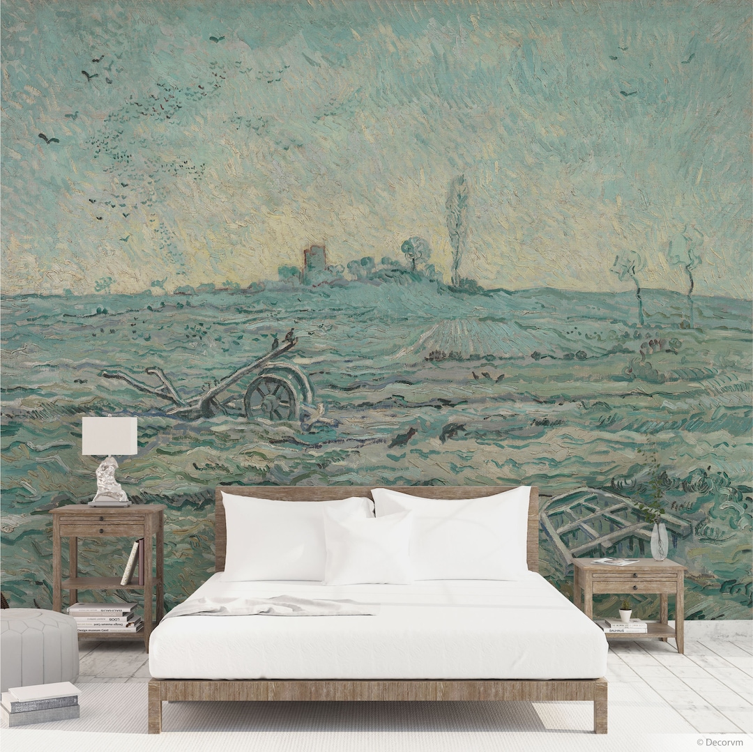 Wall Mural of a Van Gogh Painting Landscape Art Mural Wall - Etsy