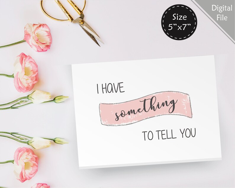 Printable Pregnancy Announcement to Husband Pregnancy Card - Etsy