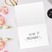 Printable Pregnancy Announcement to Husband, Pregnancy Card for Husband ...