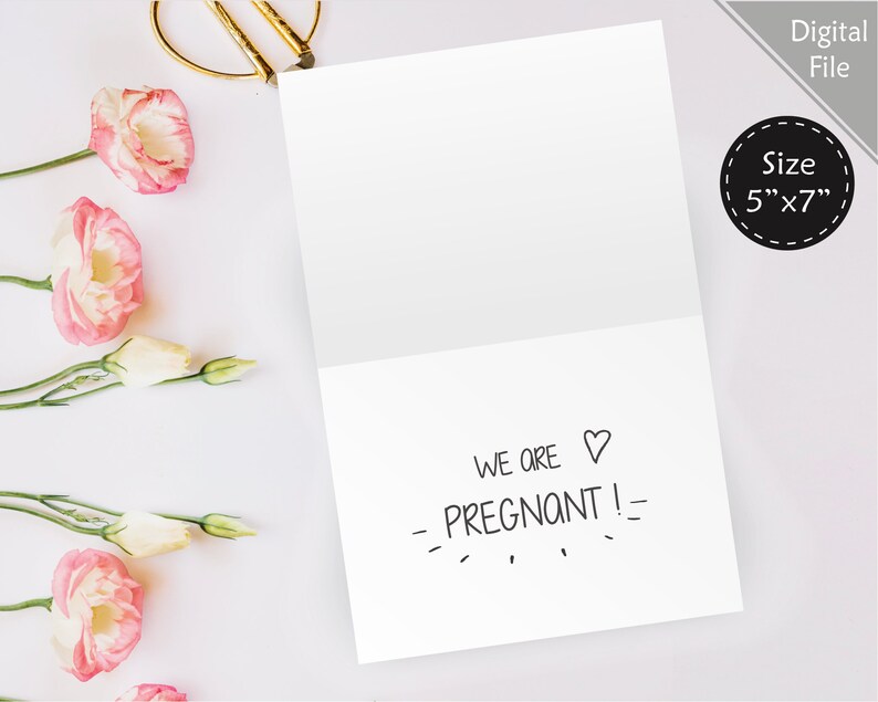Printable Pregnancy Announcement to Husband Pregnancy Card - Etsy