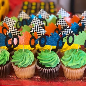 Race Car Cupcake Toppers!