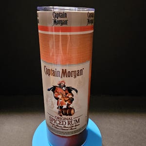 Captain Morgan 20oz Stainless Steel Tumbler. With Box and Straw