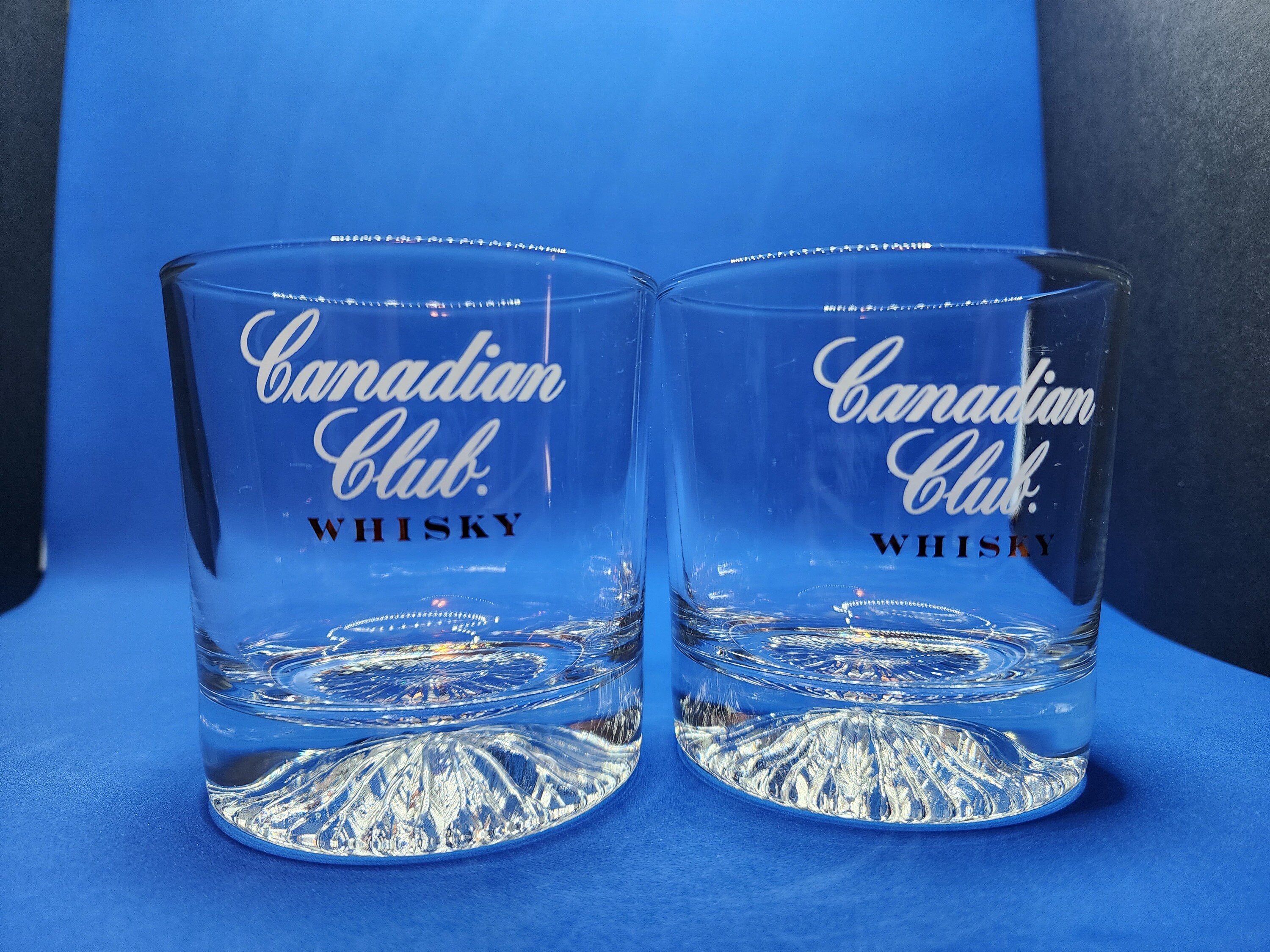 Set of 2 Beautiful Canadian Club Whisky, Whiskey Glasses Etsy