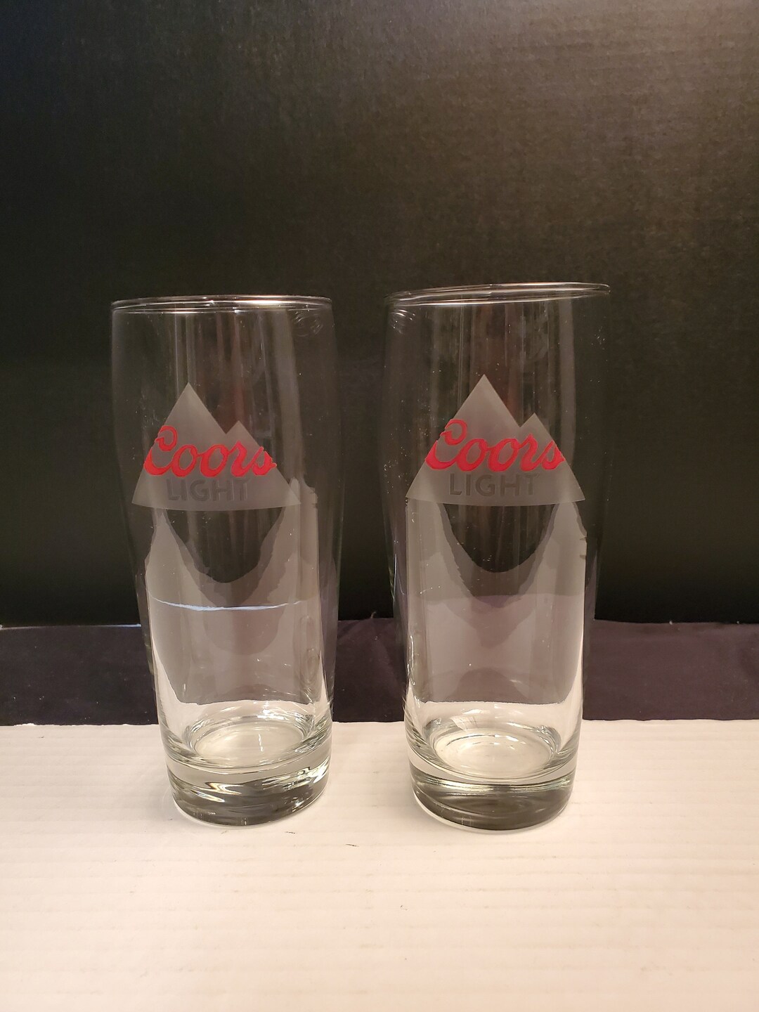 Set of 2 Coors Beer Glasses, Glass Etsy