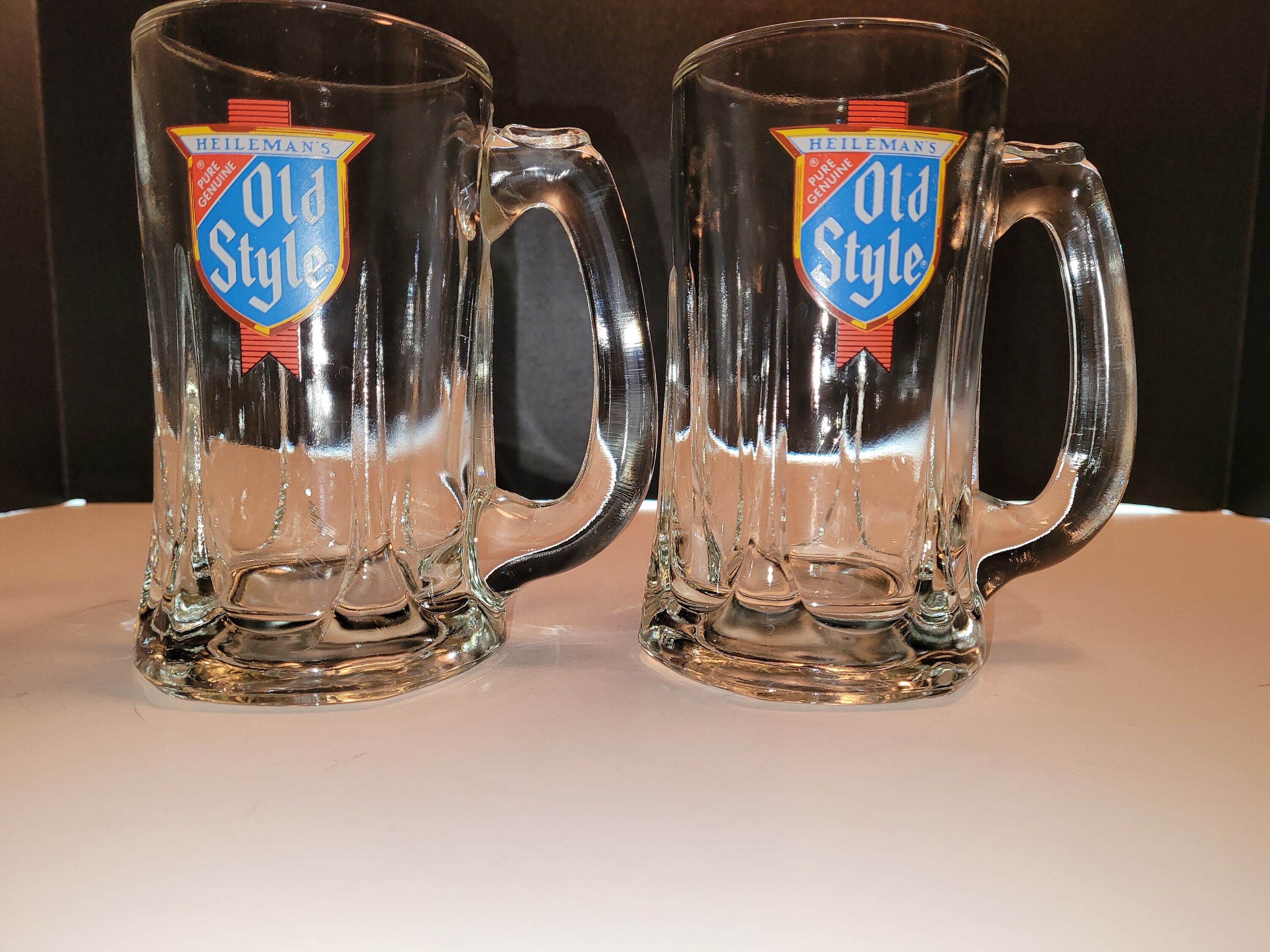 Set of 2 Vintage Old Style Beer Mugs Steins Glasses Etsy