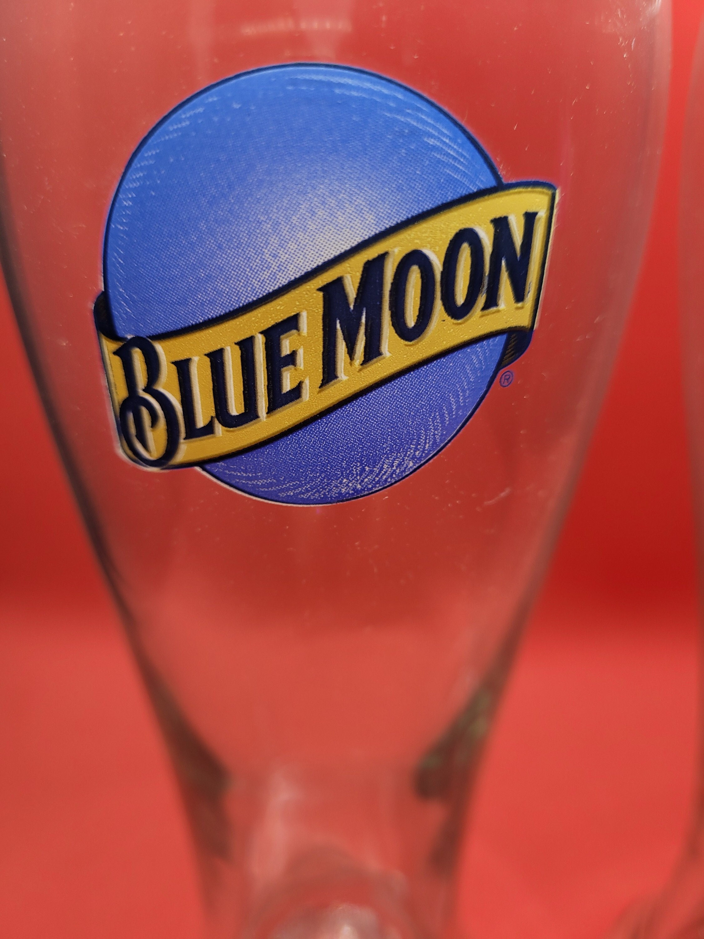 Blue Moon 12 oz, tall Beer Glass