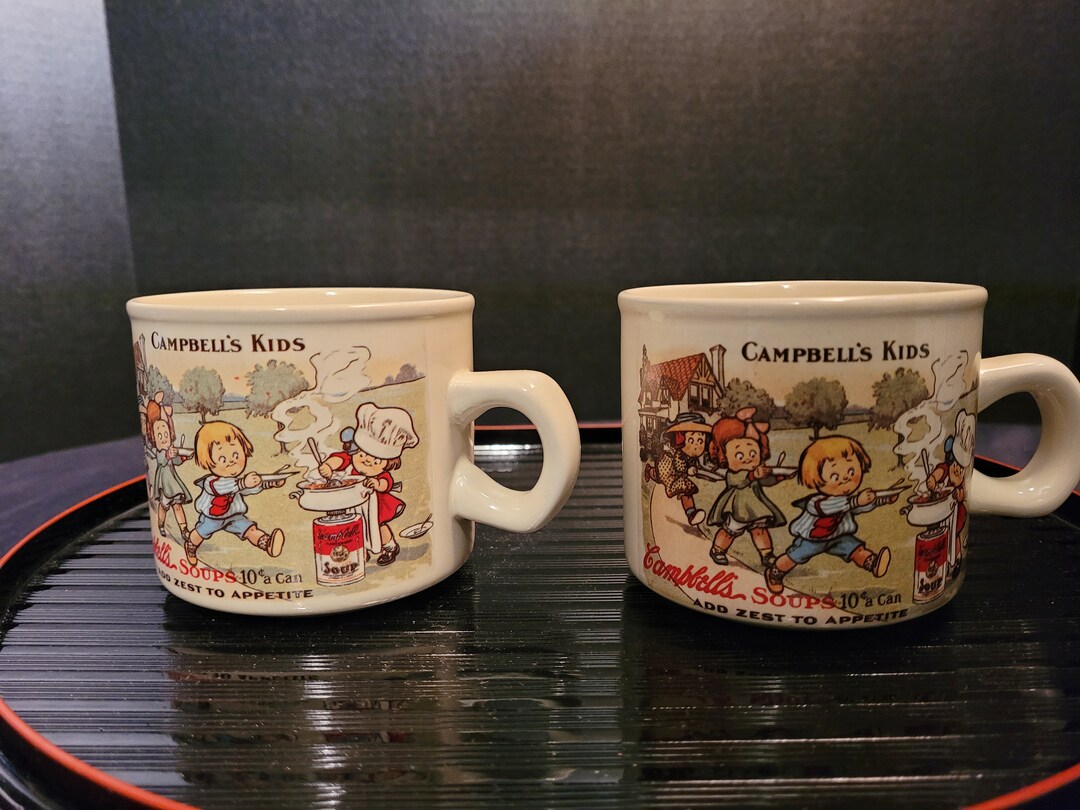 Set of 2 Vintage Collectible Campbell's Soup Cups. Etsy