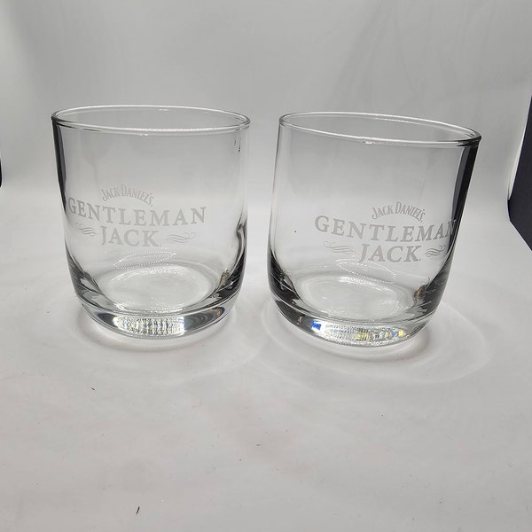 Set of 2 Jack Daniels Gentleman Jack Glasses