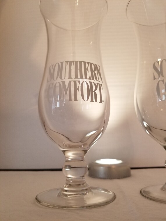 Set Of 2 Southern Comfort Tall Glasses Glass Whiskey Etsy
