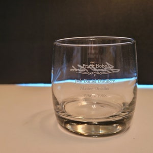 Vintage Jack Daniels Master Distiller Glass Frank Bobo