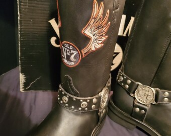 Jack Daniels New Leather Boots - Etsy 