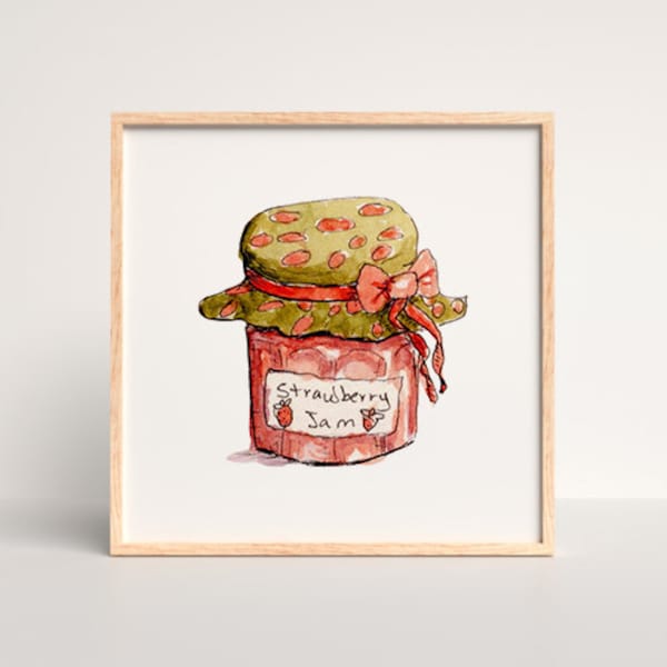 Strawberry Jam 4X4 Art Print