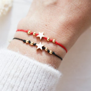 Star Bracelet, wish bracelet, friendship bracelet, Star String bracelet, best friend gifts, Star bracelets for women, Matching Bracelets