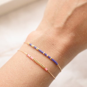 Morse Code Bracelet, Custom Secret Message, Personalized Morse Code Bracelet, Dainty Seed Bead Choker Bracelet, Friendship Bracelet Gifts