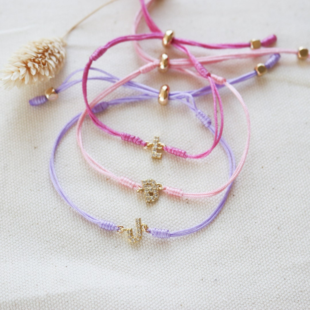 Initial Friendship Bracelet, Couples Bracelet, Initial D, Girlfriend