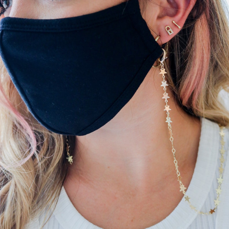 Face Mask Jewelry Mask Necklace Mask Holder Facemask Chain Etsy