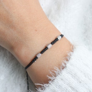 String friendship bracelet, Beaded bracelet, Boho Bracelet, Boho jewelry, matching bracelet femme, dainty Bracelet for woman, bohobracelet, image 7