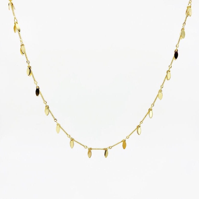 Gold Leaf Choker 14k Gold Choker Gold Leaf Necklace Leaf Etsy