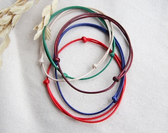 Men's Waterproof Cord Bracelet: Adjustable Surfer Style
