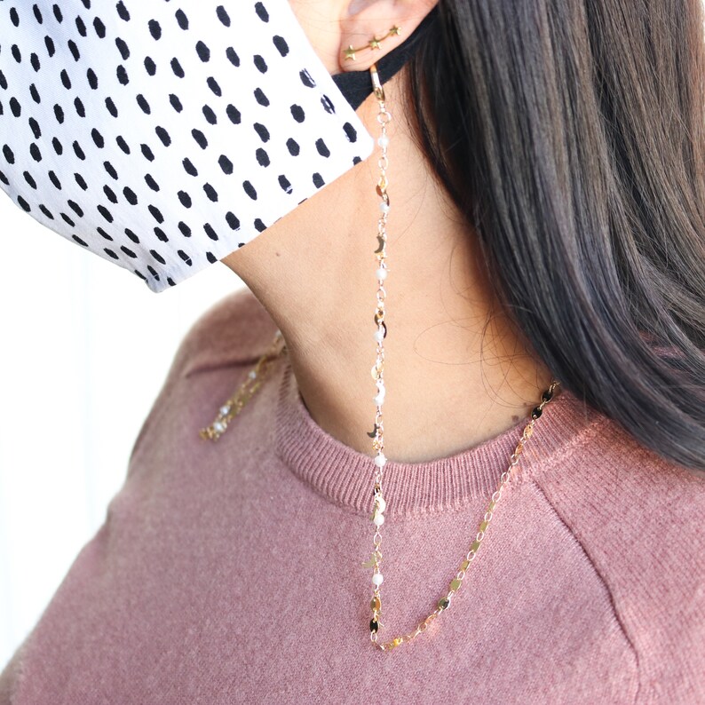 Face Mask Jewelry Mask Necklace Mask Holder Facemask Chain Etsy