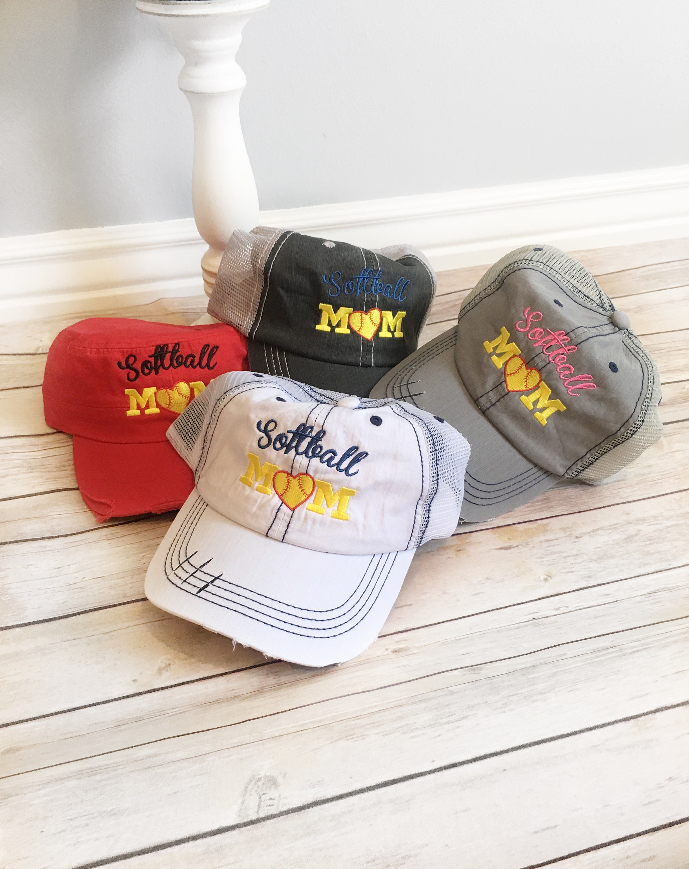 Softball mom hat softball hat trucker hat mama style hat Etsy