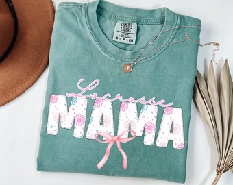 Retro Lacrosse Mama Shirt, Lacrosse Mom Tshirt, Lacrosse Lover Gift, Gameday Shirt, Sports Mom Tee, Lacrosse T-shirt, Lacrosse Gift Shirt