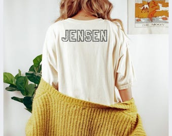 Custom Name or Number add onto shirt. - Add on Only
