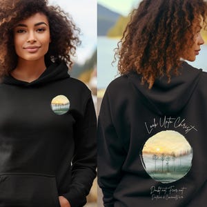 LDS 2025 Youth Theme Hoodie, Look Unto Christ Sweatshirt, Girls Camp Sweatshirt, Customized Hooded Sweatshirt, Front and Back Print, Unisex