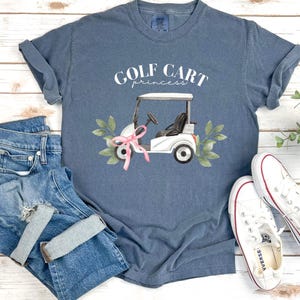 Golf Cart Shirt for Mom, Golf Wife Gift, Golf Cart Princess Tee, Vintage Golf Cart Tshirt, Golf Gift for Women, Golfer T-Shirt, Trendy Golf