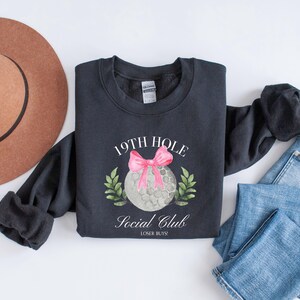 Golf Social Club Women Sweatshirt, Golf 19th Hole Club Sweater, Golf Season Sweater, Retro Golf Crewneck, Golf Team Gift, Golf Ball Sweater