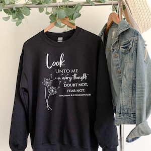 Look Unto Christ Crewneck, LDS Youth Theme 2025 Sweatshirt, Girls Camp Sweatshirt, Customized Sweatshirt, Crewneck Sweater, Gift for her