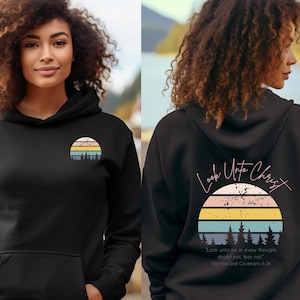 LDS Youth Theme Hoodie, Look Unto Christ Hoodie, Girls Camp Hoodie, Inspirational Christian Shirt, Young Women, Jesus Shirt, Trek Hoodie