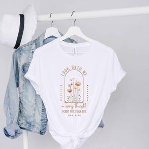 Youth Theme 2025 Tshirt, Look Unto Christ T-Shirt, Look Unto Me, Doubt not Fear not, Girls Camp, Young Women, Crewneck Shirt, Gift for her