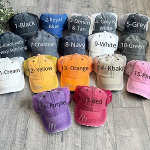 Custom Team Sports Hats, Distressed Hats for Moms, Snapback Hat for Women Trendy, University Trucker Hats, Sports Team Hats Embroidered image 3