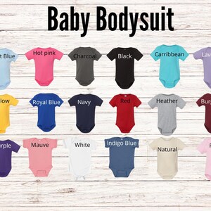 Custom Lacrosse Baby Bodysuit, Sports Team Baby Shower Gift, Team Name Lacrosse Babysuit, Lax Baby Gift, Lacrosse Themed Baby Clothing image 9