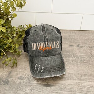 Custom Team Sports Hats, Distressed Hats for Moms, Snapback Hat for Women Trendy, University Trucker Hats, Sports Team Hats Embroidered image 6