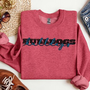 Custom Mascot Sweatshirt, Personalized Favorite Team Pullover, School Mascot Crewneck, Team Mascot Shirt, Baseball Shirt, Football Shirt