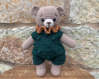 Crochet Bear, Crochet Bear Doll, Crochet Teddy Bear, Crochet Stuffed Bear, Teddy Bear, Teddy Bear Doll