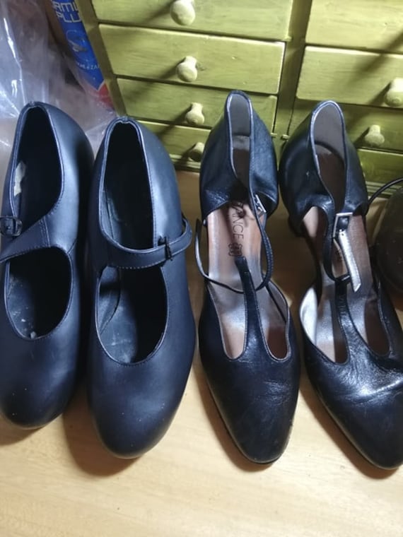 2 PAIRS of dance shoes, lot of two pairs of shoes,
