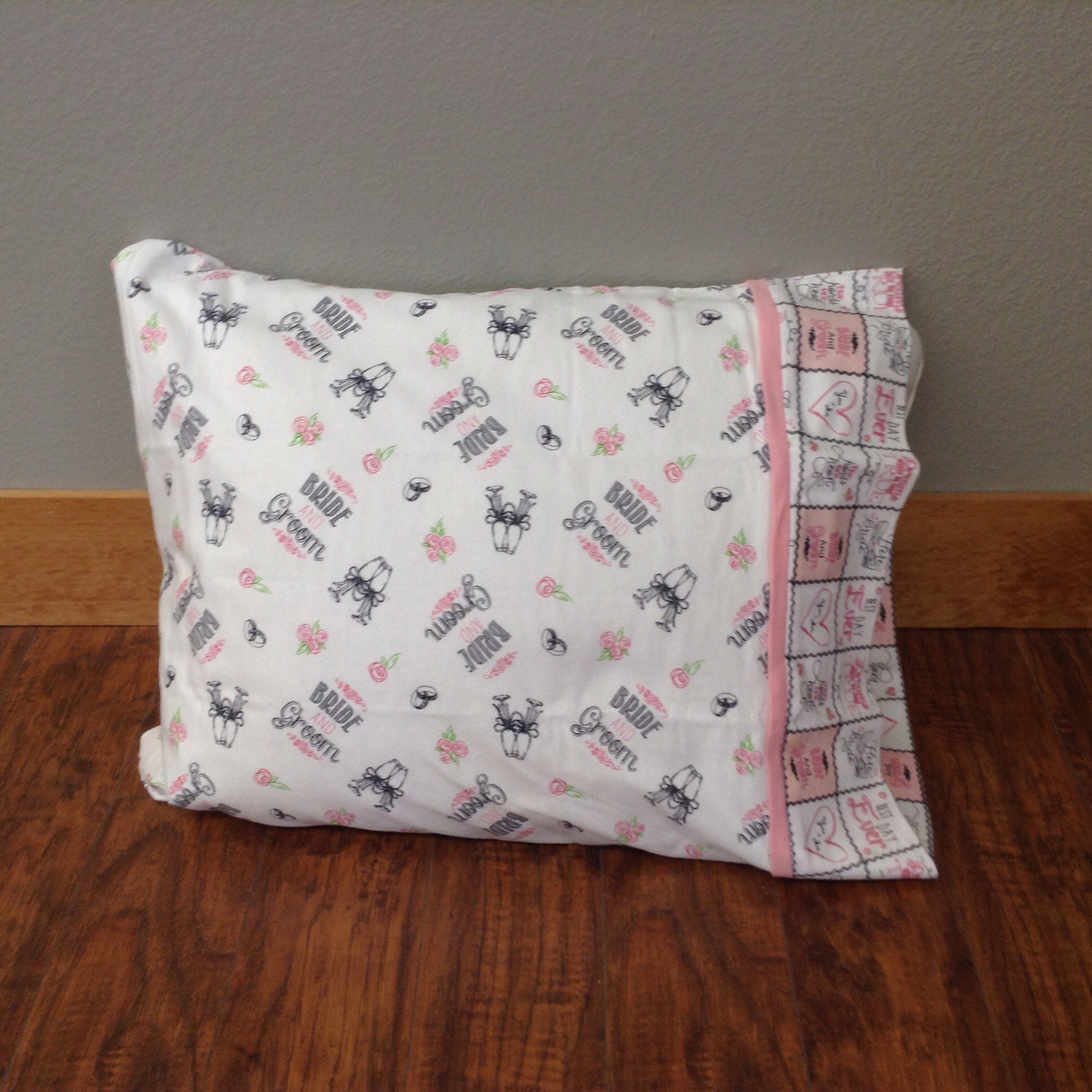 Wedding Pillowcase Etsy
