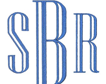 Bain Embroidery Font Monogram Machine Embroidery Font Alphabet Letters INSTANT DOWNLOAD BX pes dst