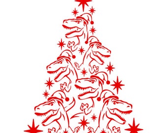 Download T Rex Christmas Etsy