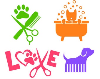 Free Free Love Dog Groomer Svg 506 SVG PNG EPS DXF File