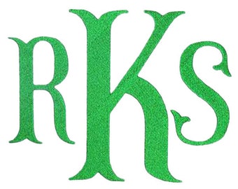 Fish Tail Large Monogram Machine Embroidery Font Alphabet Letters INSTANT DOWNLOAD pes dst