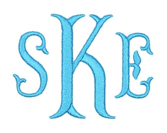Fishtail Embroidery Font Monogram Machine Embroidery Font Alphabet Letters INSTANT DOWNLOAD BX pes dst