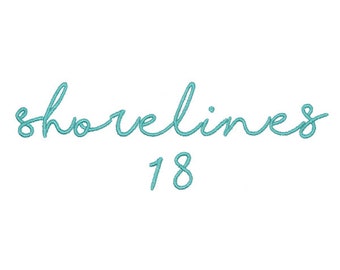 Shorelines Monogram Machine Embroidery Font Alphabet Letters INSTANT DOWNLOAD BX pes dst