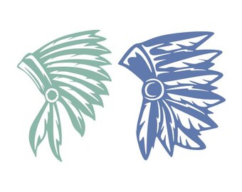 Download Indian Headdress Svg Etsy
