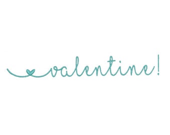 Valentine Heart Script Cursive Monogram Machine Embroidery Font Alphabet Letters INSTANT DOWNLOAD BX pes dst